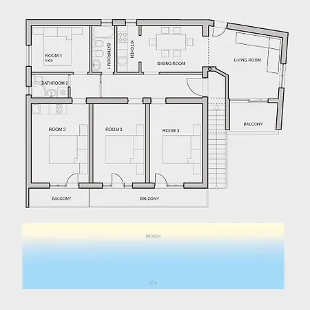 Lampic With Beautiful Sea View Appartement *